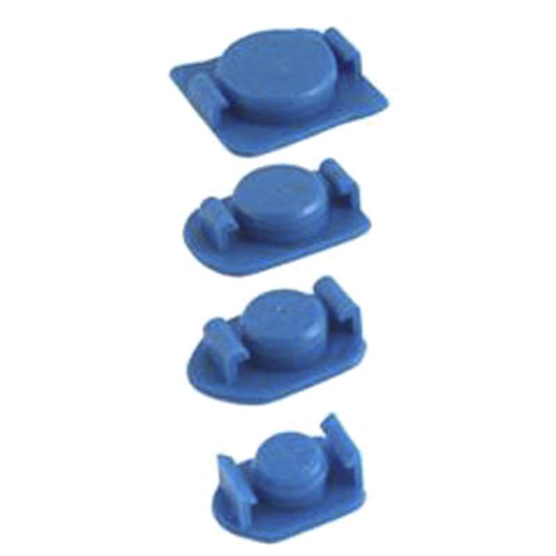 Techcon® 700 Series Polypropylene Barrel End Cap, Blue For 10 cc Barrel, 50 per Pack